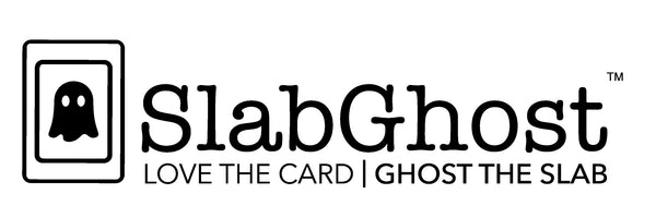 SlabGhost logo with a ghost icon and text on a white background