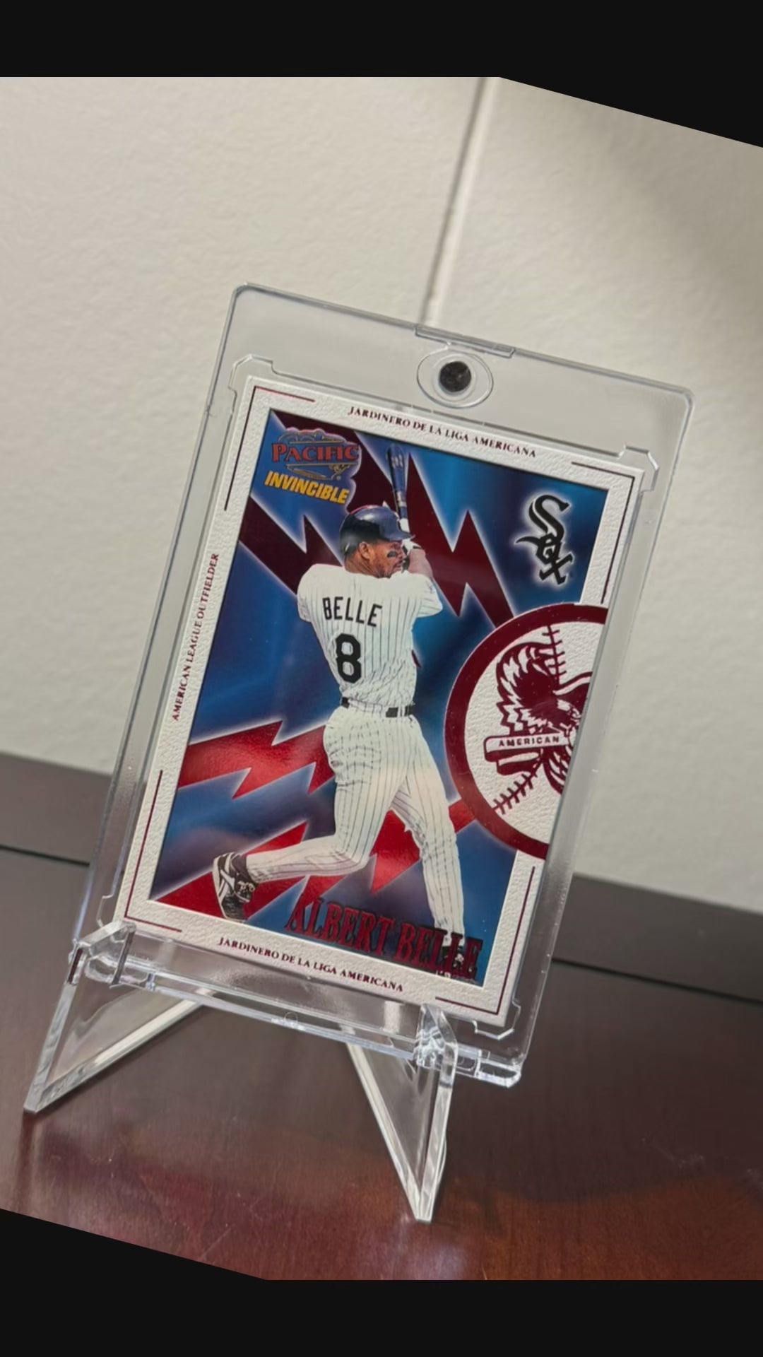 Video of SlabGhost Raw in action transforming an Albert Belle card into a work of art.